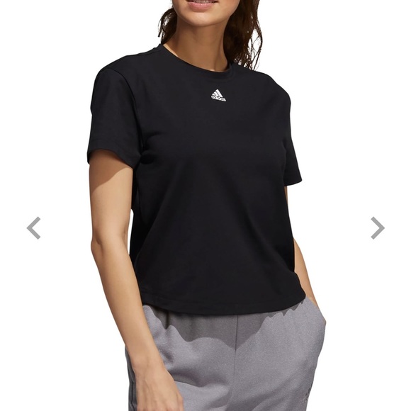 NWT ADIDAS CrewNeck Tee w/ draw cord on one side - Picture 3 of 4